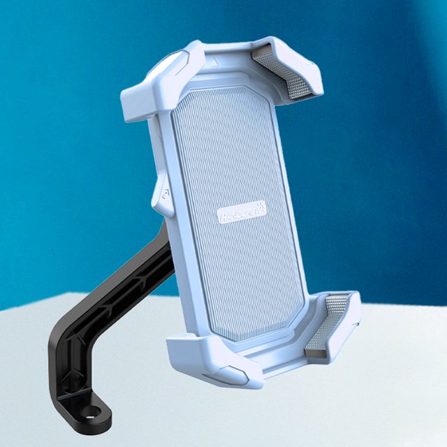 Soporte Móvil para Bicicleta Ajustable Universal (Espejo Retrovisor Azul Agua)