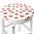 thumbnail image 3 of Bingfone Hand Drawn Watermelon Padded Round Bar Stool Cover Cushion with Elastic Fabric Round Chair Seat - Hand Drawn Watermelon, 3 of 7