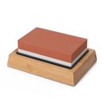 thumbnail image 1 of Piedra de afilar portátil premium con corte, afilador de cuchillos para el hogar, afilador de cuchillos con base antideslizante., 1 of 7