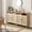 Brown, variant on Ourlova Sideboard Buffet Storage Cabinet Rattan Kitchen Cabinet with 2 Doors Shelf Accent Modern Dining Living Room Entry Hallway Coffee Bar Furniture for Home Decor 36 inch H