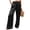 Black, variant on Womens Palazzo Pants Casual Palazzo Pants Lounge Trousers Boho Pants for Women Palazzo Pants Drawstring Lounge Trousers Baggy Pants Women Flowy Pants with Pockets Slacks for Women Hot Pink M