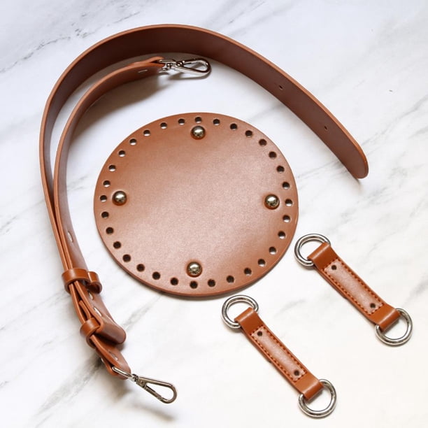Bolsa de cuero para bricolaje, modelador de fondo, tapete, base de cojín, correa para el hombro, fabricación de bolsas marrón Hugo Bolsas de bricolaje que hacen piezas