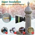 thumbnail image 2 of NOGIS 3 Pack Enlarged Thickened Outdoor Faucet Covers for Winter Freeze Protection, 10”H x 6.3”W Outside Hose Bib Covers, Waterproof Insulated Spigot Covers, Reusable Water Faucet Socks (Green), 2 of 7