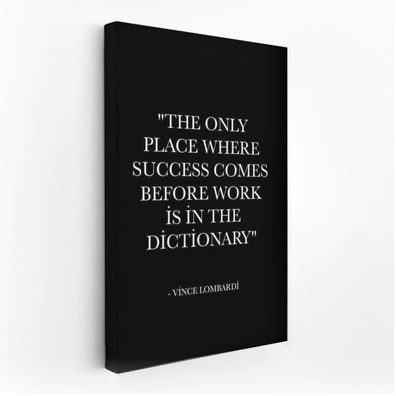 Motivation and Success: Inspiration from Vince Lombardi - Wall Art Print, Painting for Home Decor