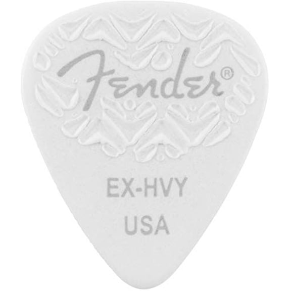 Fender Wavelength Picks, Extra Heavy, 6 Pack, White