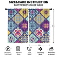 thumbnail image 2 of Blackout Kids Curtains,Multicolor Ethnic Geometric Patchwork Pattern Childrens Insulated Curtains Set Of 2,Bedroom Essentials,Toddler Room Decor 52x84in(132x213cm), 2 of 5