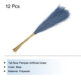 thumbnail image 3 of Uxcell 12Pcs Faux Pampas Grass 21" Fake Pampas for Wedding Decoration Blue, 3 of 4