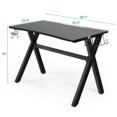 thumbnail image 2 of Costway Gaming Desk Computer Desk Table w/Cup Holder & Headphone Hook Gamer Workstation, 2 of 10