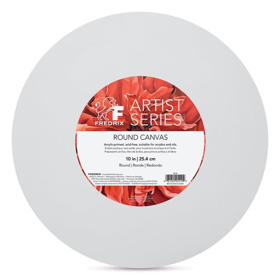 Fredrix Profile Cotton Canvas - 10", Round