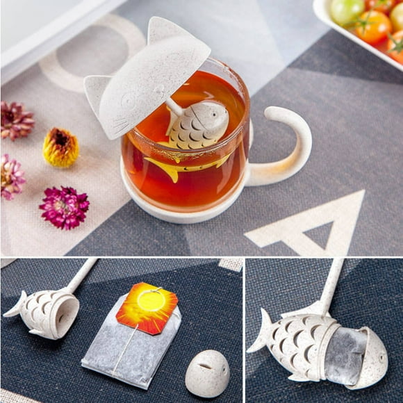 Cats Water Cup Filter Water Cup Cute Cats Glass Cup Lemon Tea Cup