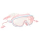 thumbnail image 4 of Juego de gorro de gafas de natación para niños, gafas de natación HD impermeables y a prueba de niebla con funda protectora, tapones para los oídos con Clip para la nariz para niñas, 4 of 12