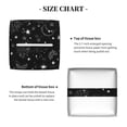 thumbnail image 5 of Lsque Space Galaxy Printed Tissue Box Cover Holder, Facial Paper Organizer Dispenser,Square with Bottom Belt, PVC Leather Decorative Organizer, 5 of 8