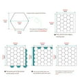 thumbnail image 3 of 10PCS Hexagonal Wood Grain Foam Wall Stickers Waterproof Oil-Proof Tile Stickers, 3 of 9