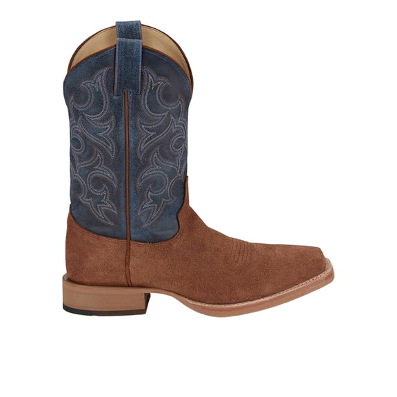 Justin Boots Mens Fergus Roughout Square Toe Cowboy Mid Calf Boots