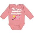 thumbnail image 3 of Inktastic Future Tennis Player Sports Boys or Girls Long Sleeve Baby Bodysuit, 3 of 5