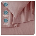 thumbnail image 3 of Full Sheet Set - Luxury 1800 Ultra-Soft Microfiber Full Bed Sheets - Double Brushed - Deep Pockets - Easy Fit - 4 Piece Set - Bedding Sheets & Pillowcases (Full, Heathered Rosewood), 3 of 9