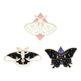 thumbnail image 4 of Broche de serie animal creativo, diseño exquisito, conjunto de piezas de mariposa luminosas de dibujos animados, accesorios de insignia, 4 of 5