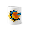 thumbnail image 1 of Cepillo de dientes titular de la pluma Mug de ceramica blanca taza 350ml, 1 of 2