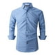 thumbnail image 2 of Camisa Cuadros Stretch Manga Larga Casual Para Hombre, 2 of 7