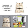 thumbnail image 2 of Honeii Chicken Family Print Drawstring Backpack,String Bag,Sackpack Cinch Water Resistant Nylon for Gym Shopping Sport Yoga, 2 of 6