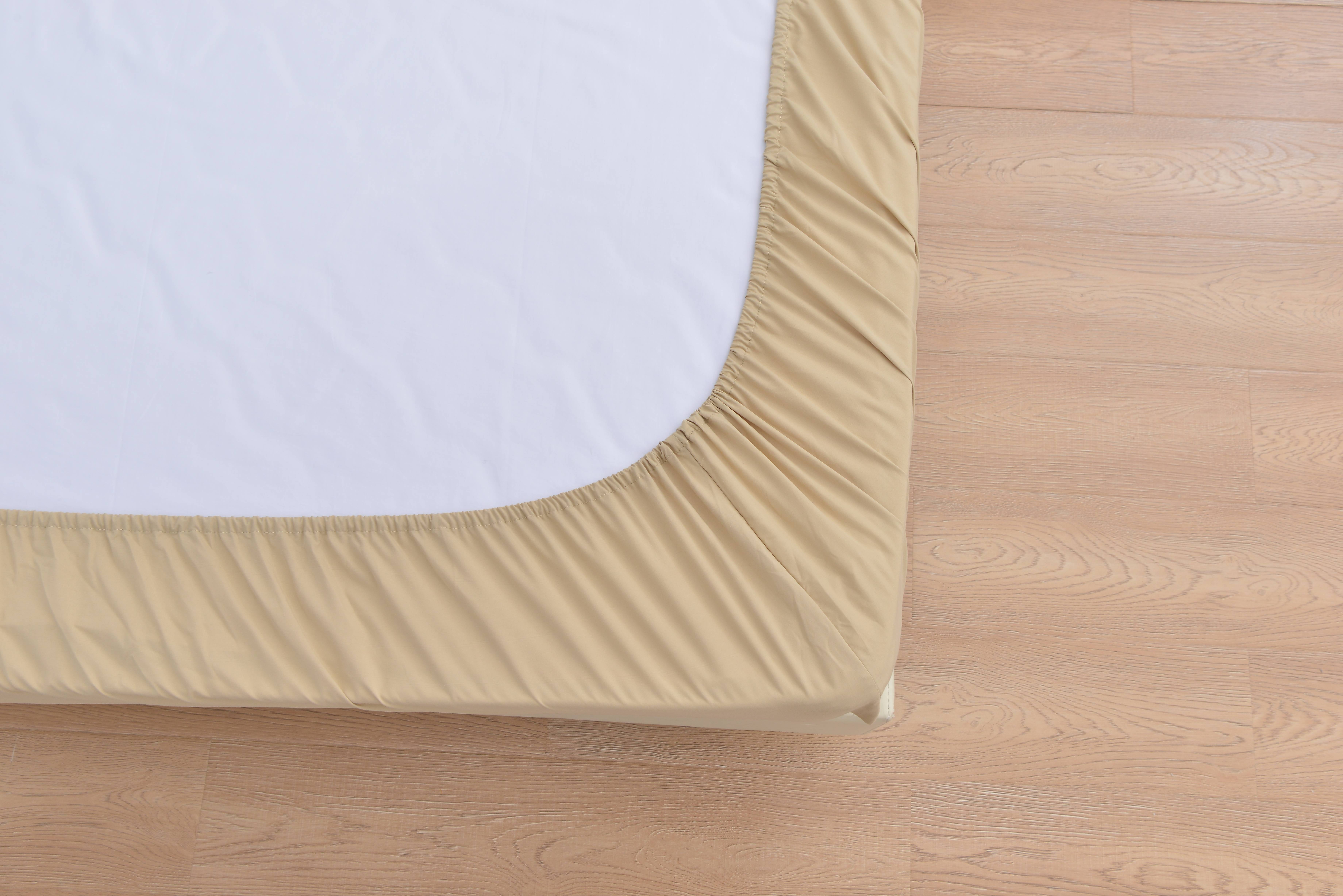 6 Piece Rayon Made From Bamboo Sheet Set by OKAO, Calking Beige Sheets-Silky Soft- Wrinkle Free - Deep Pockets-Softer and Stronger Than Cotton - 1 Fitted Sheet, 1 Flat, 4 Pillowcases Cal King, Beige