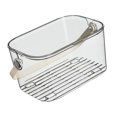 thumbnail image 4 of Cesta para carritos de ducha, organizador de artículos de tocador, diseño transparente, cesta de almacenamiento multiusos con tapa para cocina,, 4 of 8