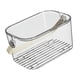 thumbnail image 4 of Cesta de ducha con tapa, organizador de diseño moderno y transparente, cesta de almacenamiento para dormitorio, baño, dormitorio, cocina, 4 of 9