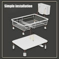 thumbnail image 6 of Bxaolu Dish Drying Rack - Stainless Steel Dish Drainer for Kitchen Counter, Multifunctional Rust Resistant Kitchen Organizer and Easy Cleaning Storage Rack with Cutlery Holder Drip Tray, 6 of 6