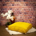 thumbnail image 2 of Parkland Collection Alena 24x24" Solid Cotton Floor Pillow in Yellow, 2 of 6