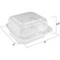 thumbnail image 3 of MT Product Clear Square Plastic Slice Cake Container ‎5" x 5" x 2.2" - Pack of 500, 3 of 8