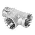 thumbnail image 4 of Conector en T en forma de T de 3 vías G1 pulg., accesorios de tubería de acero inoxidable 304, suministros de ferretería, 4 of 9