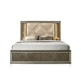 thumbnail image 2 of Skylar Queen Bed with Storage in LED in PU and Dark Champagne, 2 of 3