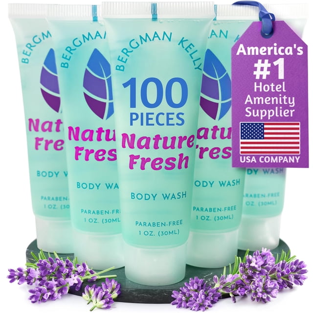 Gel de baño para viaje BERGMAN KELLY Nature Fresh 30 ml x100