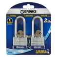thumbnail image 3 of Brinks Laminated Steel 40mm Keyed Padlock with 2 1/4in Shackle, 2 pack, 3 of 13