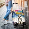 thumbnail image 3 of Happy New Year with Alaskan Malamute Fireworks Holiday Xmas Winter 2025 Travel Luggage Cover Alaska Mal Dog Lovers Gifts Suitcase Dust Protective Decor - 00025, 3 of 5
