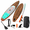 Classic Wood, variant on Inflatable Stand Up Paddle Board for Adults, Wide Design with Vigorous Wood Finish, All-in-One Kit