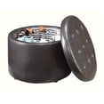 thumbnail image 3 of Convenience Concepts Designs4Comfort Round Shoe Ottoman, Multiple Finishes, 3 of 4
