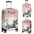 thumbnail image 2 of Every Fart is Love Note Schnauzer Guilty Face Happy Valentine's Travel Luggage Cover Miniature Schnauzer Dog Lover Suitcase Dust Protective Decor - 01016, 2 of 5
