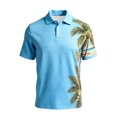 thumbnail image 5 of Mens Shirts Short Sleeve Button Down Beach Clothes for Men,Blue,2XL, 5 of 5