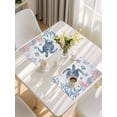 thumbnail image 5 of Ocean Sea Turtle Placemats Set of 12, Summer Coastal Coral Flower Shells Placemats for Dining Table, Place Mats for Kitchen Tabletop, Waterproof Wipeable Dining Table Mats Set, 5 of 9