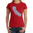 thumbnail image 1 of Women's Word Art T-Shirt - California Hearts, 1 of 2