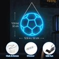 thumbnail image 4 of Letrero de neón de fútbol, letreros de neón LED regulables para decoración de pared, luz de neón LED de fútbol, letrero de neón alimentado por USB, letreros de neón deportivos para decoración de, 4 of 7