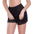 thumbnail image 2 of Lingerie Femme Snip-it Satin Dentelle Jupon Demi-Slip Shorts Sécurité sous-Vêtements, 2 of 3