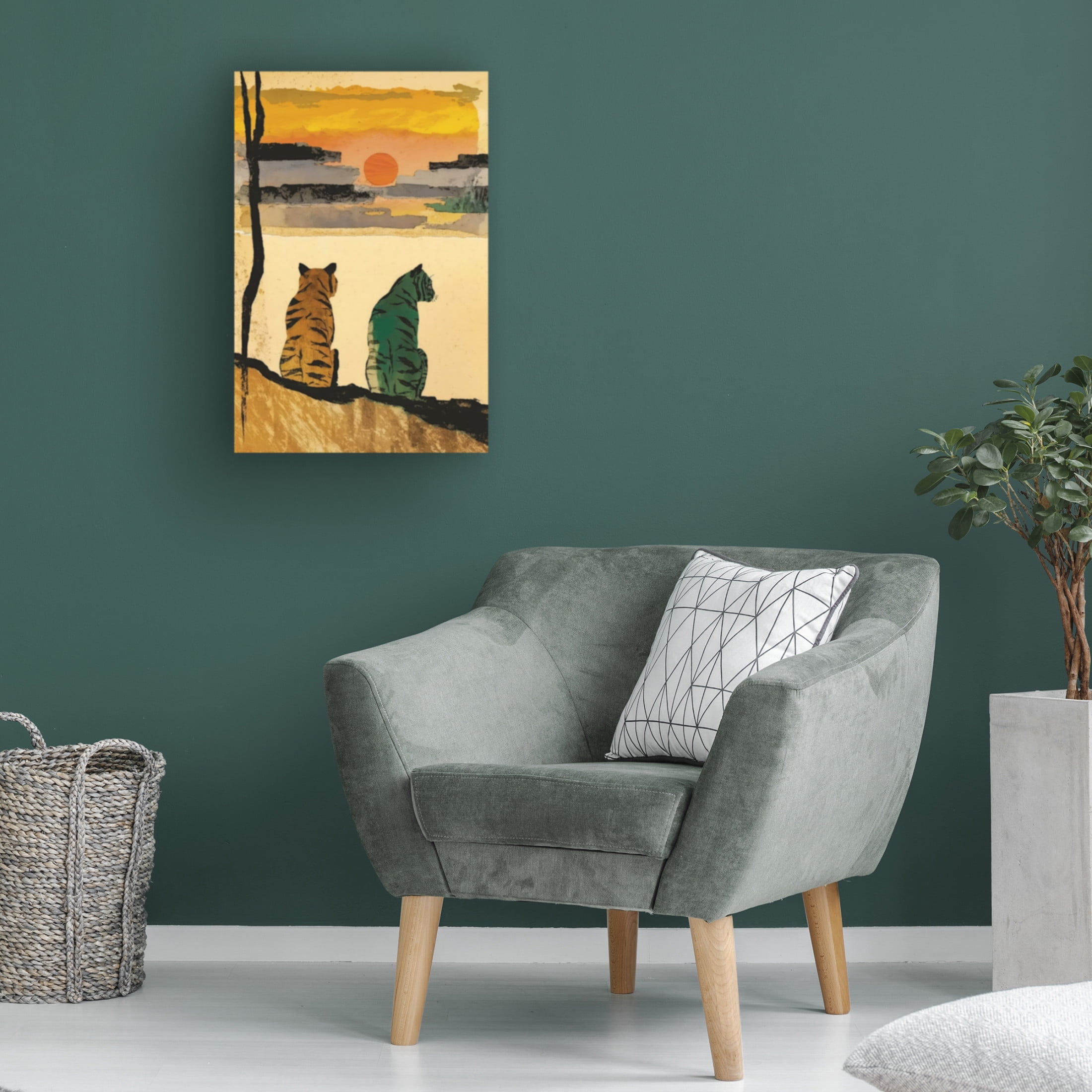 Trademark Fine Art Treechild  Resting Tigers Canvas Wall Art