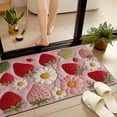 thumbnail image 4 of JML Non-Slip Microfiber & Rubber Doormat - Soft Entryway Rug for Home/Office (16"x24") - Easy Clean Door Mat for Indoor/Outdoor Use, Strawberry, 4 of 5