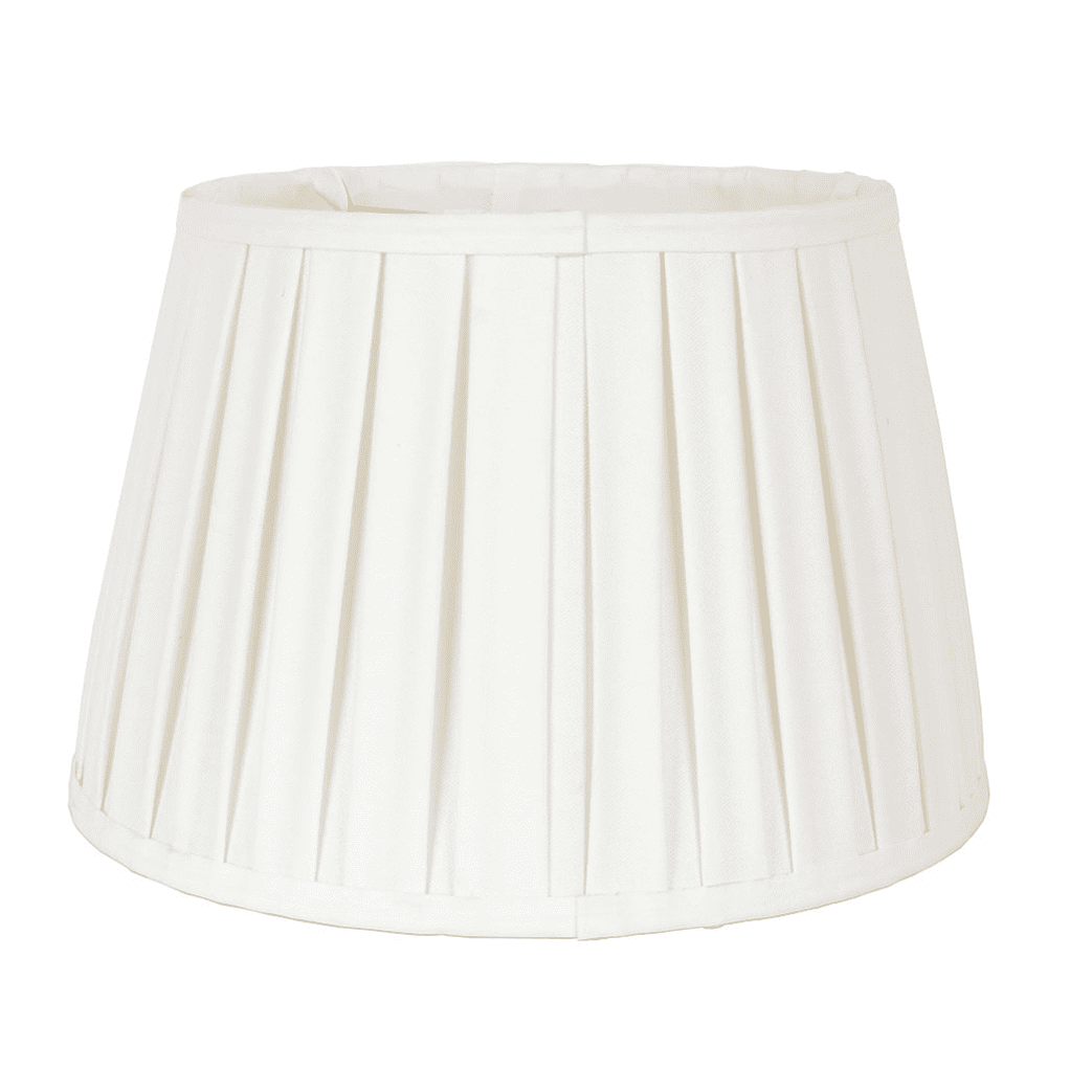 Box Pleat Faux Silk Fabric Floor Lamp Ceiling Light Table Lampshade 