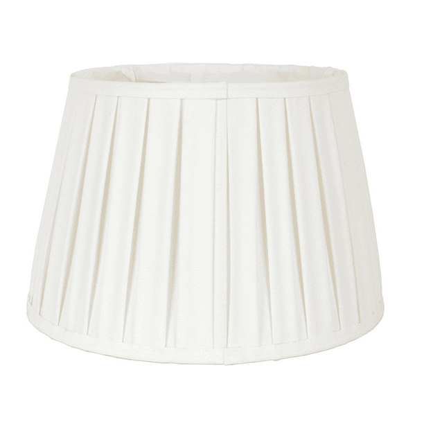 Pleated Tapered Drum Lamp Shade, White Pleated Drum Lamp Shades