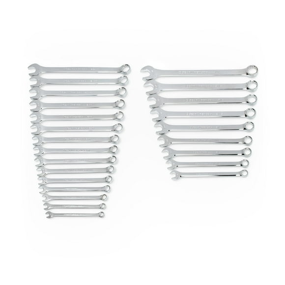 GEARWRENCH Long Pattern Combination SAE/Metric Wrench Set 24 Pc., 12 Point - 81900