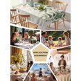 thumbnail image 5 of Green Leaves Table Cloth, Waterproof Tablecloth for Square Tables, Summer Botanical Reusable Washable Fabric Table Cover for Restaurant Kitchen Dining Tables 54"x54" Watercolor Weeping Rustic, 5 of 9