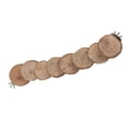 thumbnail image 2 of Hamster Ladder Playground, Variable Shape Applewood Develop Balance Skills Natural Small Pet Round Platform Easy To Assemble  For Exercise 8 Ladder, 2 of 8